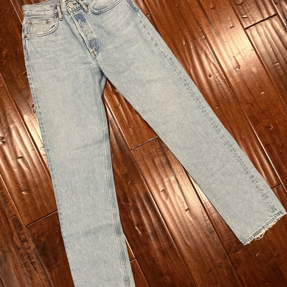 Agolde Lana Jeans in Riptide - Picture 4 of 7